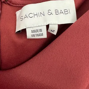 Sachin & Babi Rust‎ Cowl Neck Wedding Guest Dress Gown Size 12 thumbnail 6