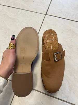 DV by Dolce Vita cognac Nubuck clog mules thumbnail 3