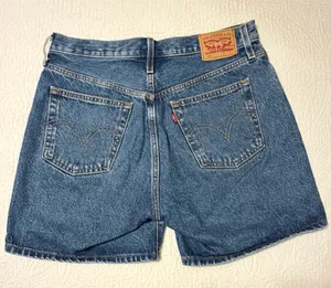 Levi's Blue Denim Jean Shorts thumbnail 2