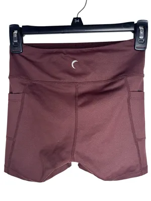 Zyia Women’s Shorts Biker Vibration Light n Tight Pocket Hustle Dark Brown sz XS thumbnail 2