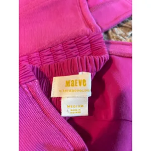 MAEVE Strapless V Wire Corset Top GORGEOUS COLOR Size Medium Tube Azalea Pink thumbnail 5