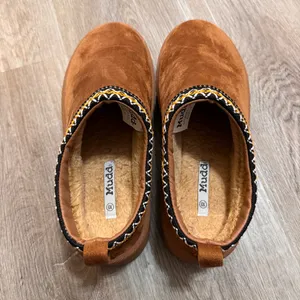 Mudd Stormy Brown Chestnut Suede Platform Clog 10 thumbnail 5