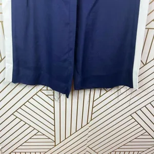 Reformation Side Stripe Flared Pants in Navy‎ Blue White Size US XS thumbnail 7