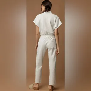 Anthropologie Sundays Womens Derby Jumpsuit‎ Light Heather Grey Sz S Minimalist thumbnail 12