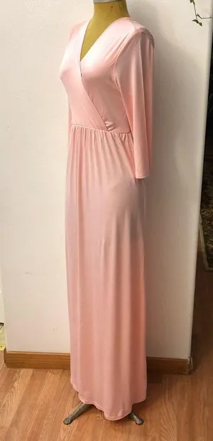 New # Wrapped Ruched Maternity Dress thumbnail 5