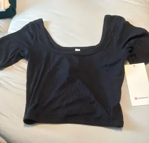 Lululemon ribbed held tight tee thumbnail 1