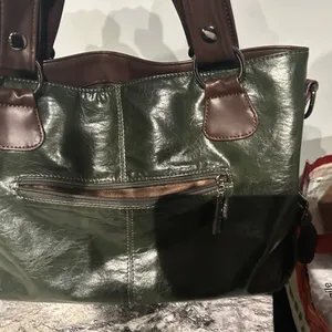 Stylish Green and Brown Women's Bag Xidibaoluo thumbnail 7
