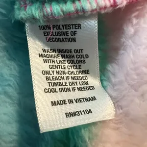 Crown & Ivy Cabana Women’s Sweatshirt Small Oversized Rainbow 1/4 Zip‎ Striped Sherpa thumbnail 4