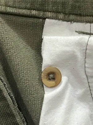Woolrich Light Olive Green High Rise Corduroy Pants Size 14 thumbnail 8