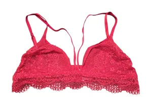 Victoria's Secret Red Lace Bralette Size: XL thumbnail 1