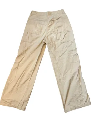Happily Grey Carpenter Wide-Leg Pants | Size 3/26 | Tan thumbnail 9