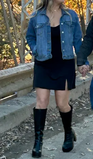 Black Long Sleeve Flare Mini Dress thumbnail 3