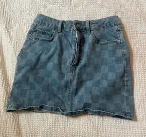 Jean Checkered Skirt Wild Fable thumbnail 1