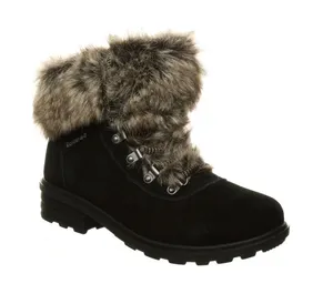Bearpaw Serenity Winter Boots Black Grey Faux Fur Women’s Size 7 NIB thumbnail 1