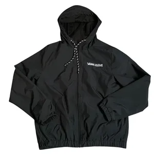 Vans Black Hooded Windbreaker Jacket Lightweight Casual Outerwear Womens‎ XS thumbnail 1