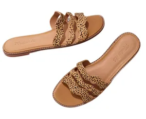 Madewell The Wave Slide Sandal in Spotted Calf Hair Size 5.5 thumbnail 1
