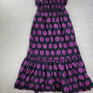Free People Leanna Dress Womens M Black‎ Purple Bandeau Summer Boho Empire thumbnail 9