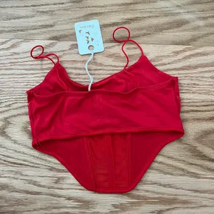 Princess Polly Red Corset Top thumbnail 2