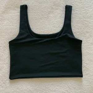 Black Classy Crop top / Short sleeves tank top thumbnail 2