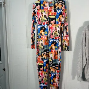 Vintage Harlem Bodycon Bodysuit Size Medium EUC thumbnail 6