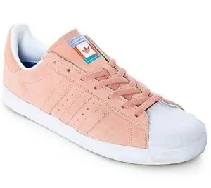 NWOB Adidas Superstar Vulc Adv Pink Skate Shoes thumbnail 1