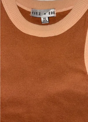 Fitz + Eddie Burnt Orange Tank thumbnail 2