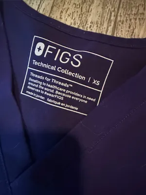 FIGS Purple Jam Two Piece Set thumbnail 2