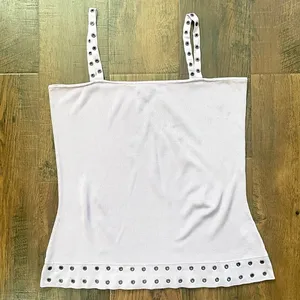 Bisou Bisou Jeans lavender knit tank top, size XL thumbnail 1