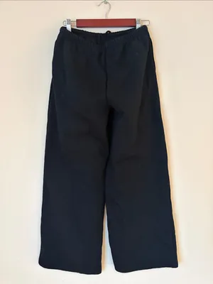 White Fox Sports Club cherry logo black wide leg sweatpants thumbnail 3