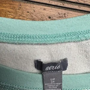 Aerie Long Sleeve Women's Crewneck Pullover Sweatshirt Tapestry‎ Print Small thumbnail 2