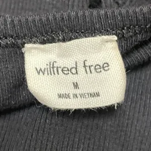 Aritzia Wilfred Free Women's Black Sleeveless Ribbed Knit Tank Midi Dress Size M thumbnail 4