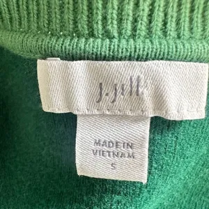 J Jill Cardigan Long Green Jade Front Pockets Jacket Blazer Size Small Career‎ thumbnail 5