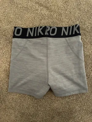 Grey Nike Pro Shorts thumbnail 2