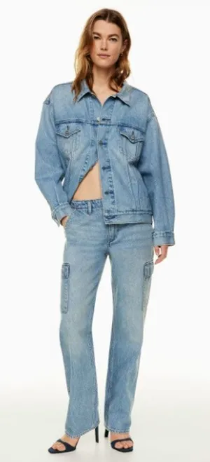 Aritzia Denim‎ Forum The '90s Edie Lo-Rise Cargo Jeans Size 25 thumbnail 1