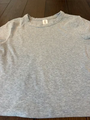 Abound Light Gray Cropped Short Sleeve Tee Size Medium - C27-174 thumbnail 3