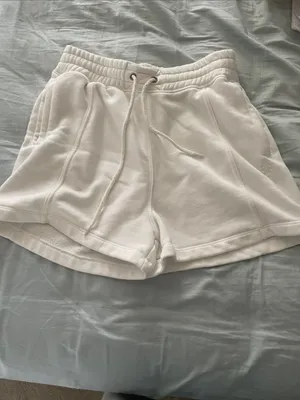 EUC Free People Movement Sprint to the Finish shorts in ivory white thumbnail 3