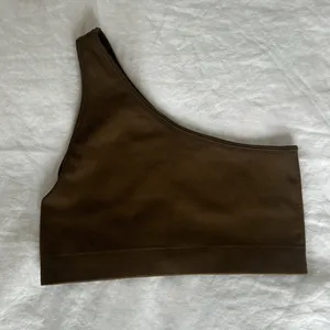Set Active One-Shoulder Brown Top thumbnail 2