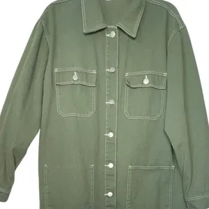 Green khaki jacket Large | grunge vibe thumbnail 4