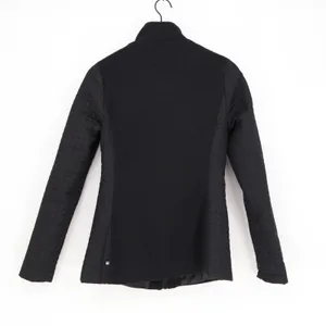 Fabletics Black Mixed Media Quilted Full Zip Jacket S thumbnail 6