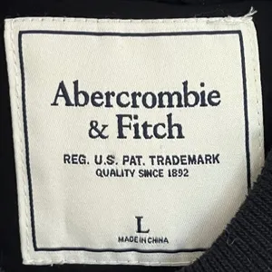 Abercrombie & Fitch Women Tweed‎ Bomber Jacket Wool Blend Black Cream Large L thumbnail 6