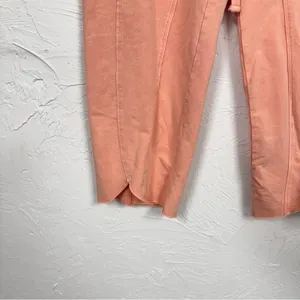 Daily Practice Coral Pink Wide Leg Casual Sweatpants Womens XS Cropped Gorpcore thumbnail 5