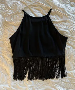 Shein Fringe Top Crop thumbnail 1