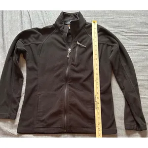 Black Diamond Womens Full Zip Fleece Jacket Black Size S Mock Neck Activewear thumbnail 11
