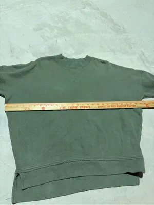 Aerie Classic textured green Crewneck Sweater XS thumbnail 5