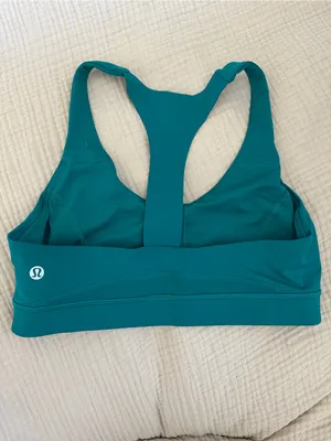 LULULEMON Break Free Bra Nulux in Teal Green Sz. 8 thumbnail 5