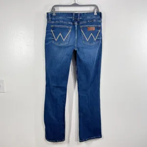 Wrangler Bootcut Jeans Women 13x36 Dark Wash Stretch Denim‎ Classic Western Fit thumbnail 2