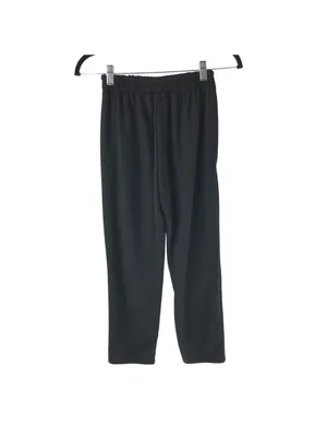 Zara Basic Womens Cropped Pants Black Adjustable Drawstring Waist Slash Pocket S thumbnail 2