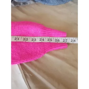 Gap Womens Sweater Size XS Ribbed Waffle Pullover Fuchsia Pink Long Sleeve thumbnail 12