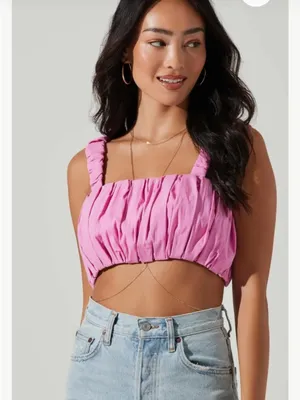 Astr Vibrant Pink Top new with tags size medium thumbnail 2