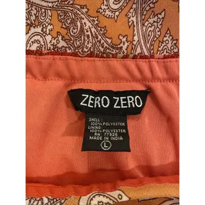 Vintage Zero Zero Womens Skirt Large Red Paisley Fairy Prairie Cottagecore Boho thumbnail 5